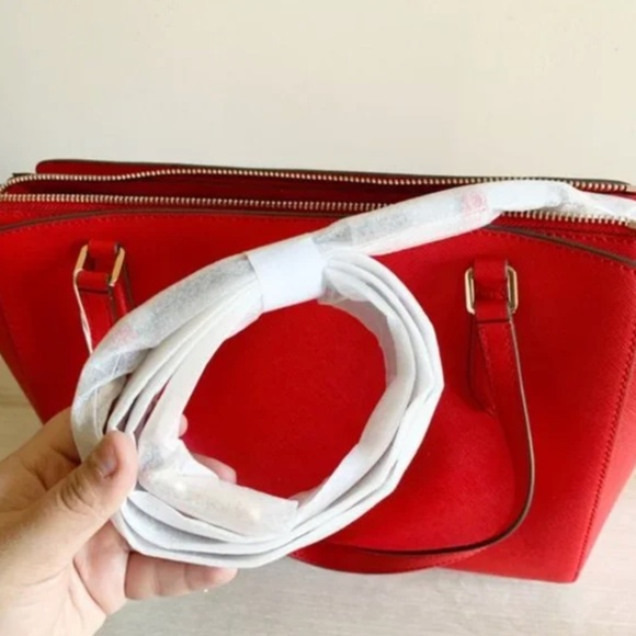 tory burch red small tote bag 🌼 - Picture 4 of 6